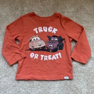 Gap Factory Disney Pixar Cars Halloween Truck or Treat Mater Shirt | Size 18-24M
